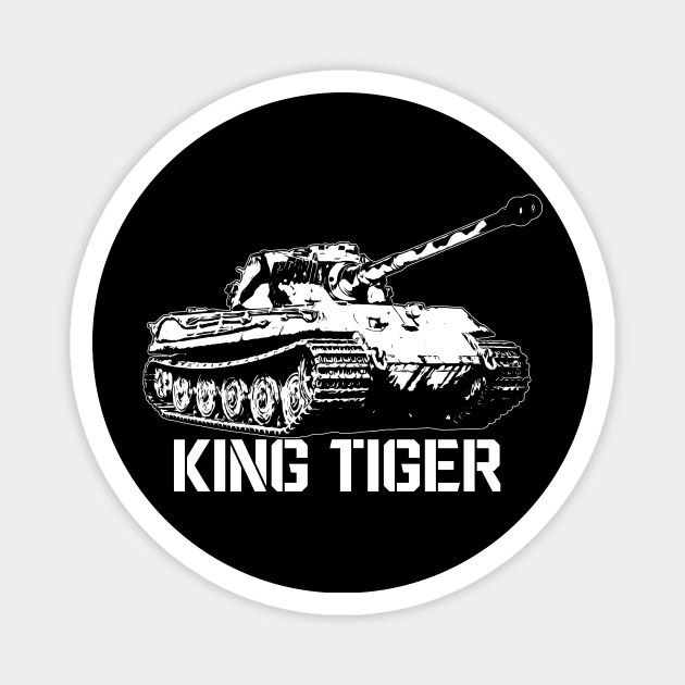 King Tiger Tank Magnet by BeesTeez